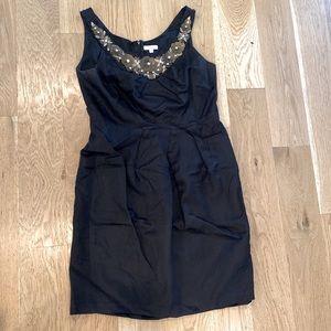 Shoshanna black bejeweled dress